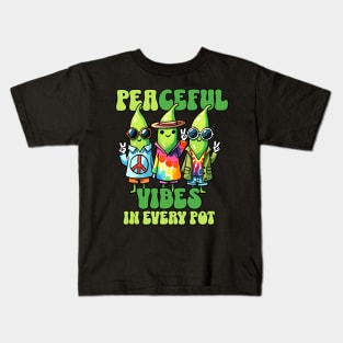 Peacefull Peas Vibes in every Pot Kids T-Shirt